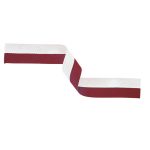 Maroon and White Ribbon (MR29/250) +£0.70