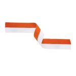 Orange and White Ribbon