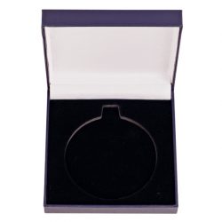 Blue Leatherette Medal Box 50 mm (MB0322A) +£4.25