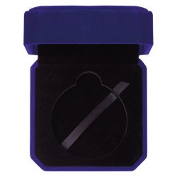 Aspire Blue Velour Medal Box 60 mm (MB19159B) +£4.65