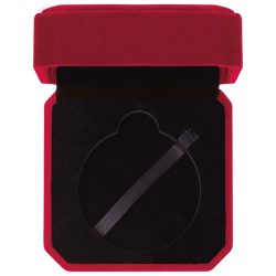 Aspire Red Velour Medal Box 60 mm (MB20306B +£5.25